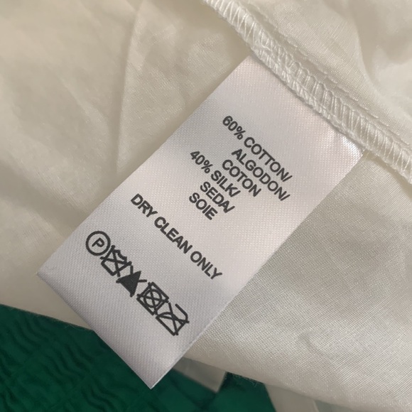 Kensie Pretty Button Down Blouse Top White Silky Classic Cream White Thin 3/4 - Picture 17 of 17